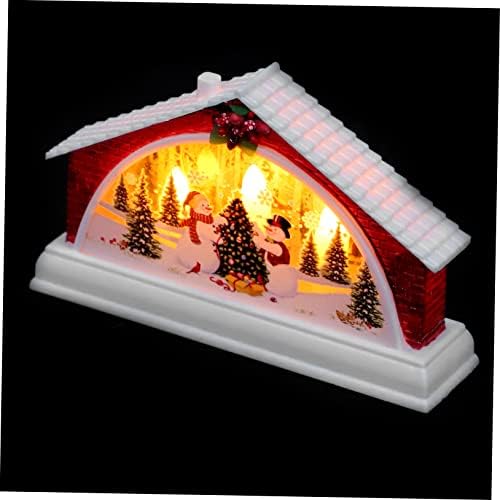 OSALADI Декоративни осветителни Тела Mesa para De Коледно Led Къща Нажежен Снежна Топка Коледа Снежна Топка лека нощ Фестивален Подарък