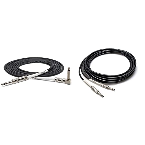 Китара кабел Hosa GTR-205R Директен под прав ъгъл, 5 Метра, черен