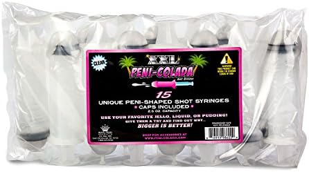 Спринцовки Peni-Colada XXL Shot Прозрачни (просвечивающие) 2,5 грама - Опаковки от 15