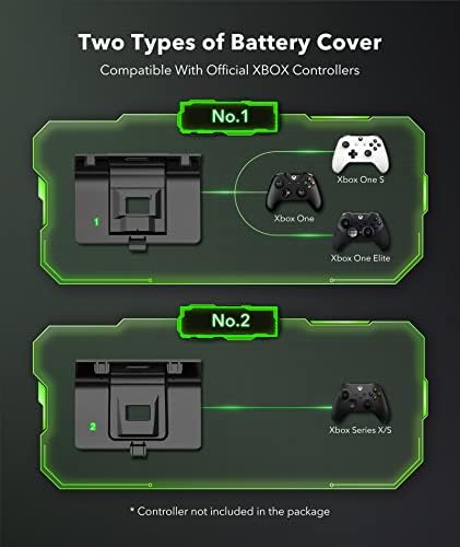 Акумулаторен контролер 6amLifestyle за Xbox One/Xbox Series X S Play and Charge Kit с кабел за зареждане Micro USB за безжично дистанционно управление Xbox 1 S/X/Elite