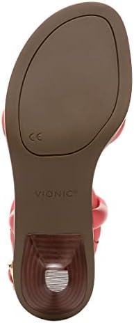 Vionic/ Дамски Сандали Freesia Angelica с буйни каишка на ток, Поддържащи Дамски Кожени обувки на ток, осигуряващи Трехзонный комфорт, с ортопедична
