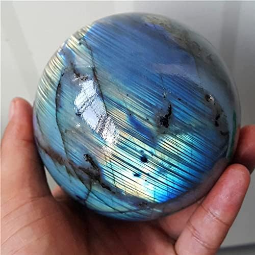 AOOF Кварцевая Кристален Сфера от Естествен калцит, топка от labradorite, Украса от Лунен Камък, Лечебен Скъпоценен Камък, на Нова
