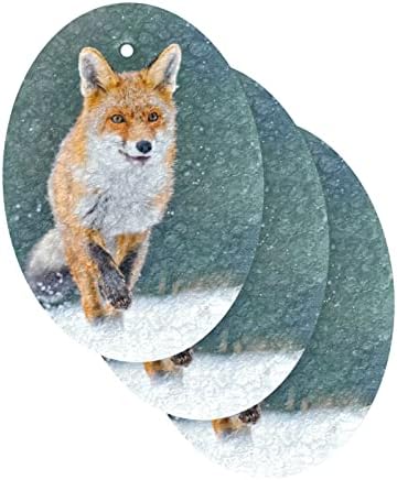 ALAZA Fox Running Wild Animal Натурални Гъби Кухненски Целлюлозная Гъба за миене на съдове, Санитарен възел и Битова прибиране на реколтата,
