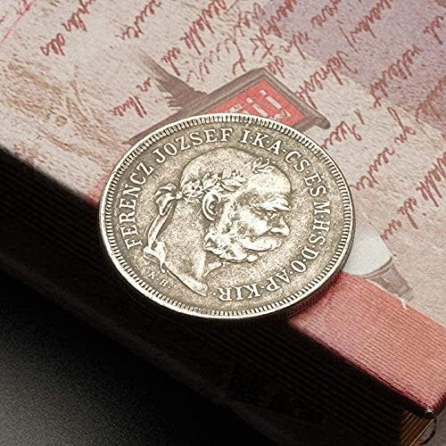 Европейска Сребърна Монета Унгарски Сребърен долар 1900 5 Короните Сребърна Монета Йосиф I Възпоменателна Сребърна Монета е Кръгла Копие