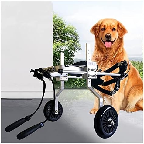 Регулируема Двухколесная количка за рехабилитация на кучета с количката за задните крака с увреждания, Леко колело за придвижване на кучета