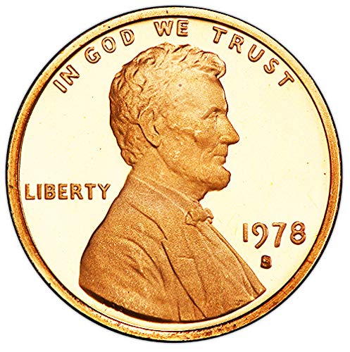 Цент Памет Линкълн Проба 1978 г., Избран на монетния двор на САЩ, без да се прибягва