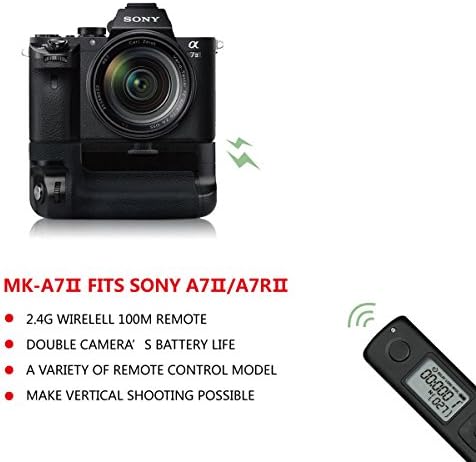 MEIKE A7II Pro A72 Pro Професионална Батарейная дръжка с wi-fi дистанционно управление на 2,4 G на 100 метра, Подходящ за Sony A7II A7MII