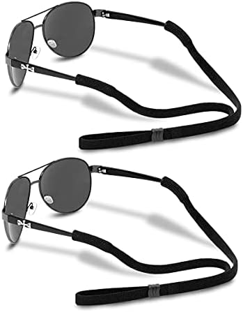 Каишка За Очила с формата на Полумесец (2 бр), Спортен Каишка За Очила, Регулируем Фиксатор за Слънчеви Очила за Мъже И Жени