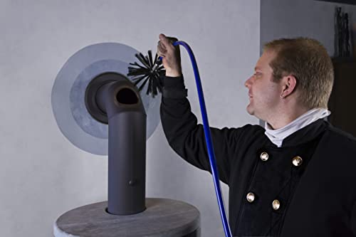Ротари четка Wohler M10-16' | Инструмент за почистване на вентилационните отвори на въздухопроводи и сушилок | С храненето от бормашини