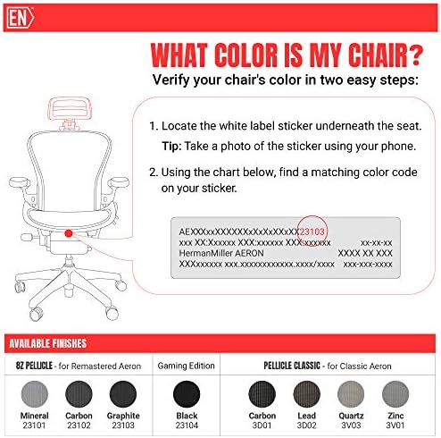 Разработен оригинален облегалка за стол Herman Miller Aeron H3 Carbon | Цвят и окото Отговарят на класическия стол Aeron и по-ранни модели | САМО облегалката за глава - на един Стол ?