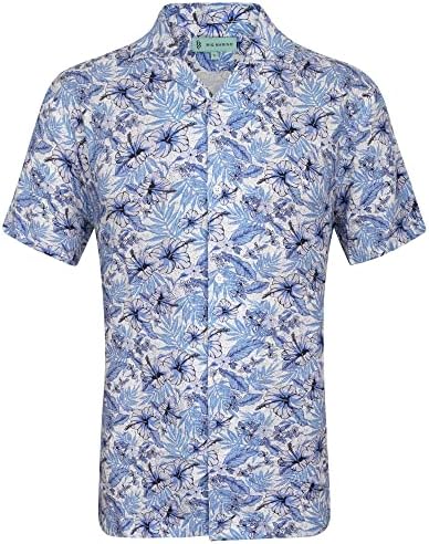 Мъжки хавайски ризи Mio Marino | Мъжки Ежедневни Ризи с копчета с Къс ръкав за плаж и лято