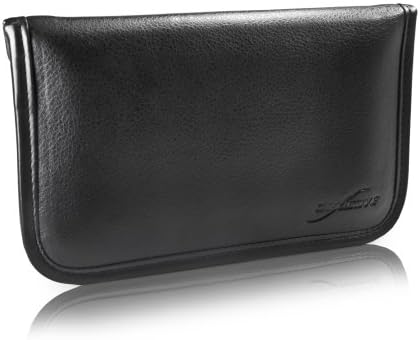 Калъф BoxWave, който е съвместим с OnePlus 5T (Case by BoxWave) - Луксозни Кожена чанта-месинджър, чанта-плик от изкуствена