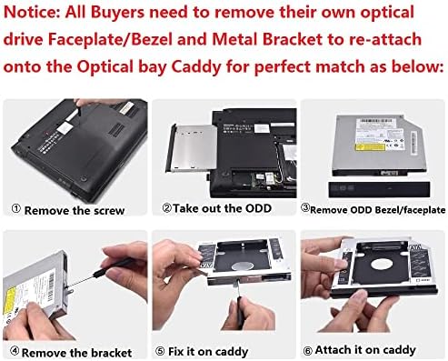 2-ри Твърд диск HDD SSD Оптично Отделение на Твърдия диск Caddy Frame Тава за Asus Aspire 8951G 8530 8530G 8730 8730G