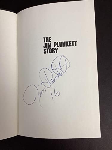 Джим Планкетт Подписано книга Моята история футболни похитителите Патриоти с автограф от JSA - NFL С автограф Разни