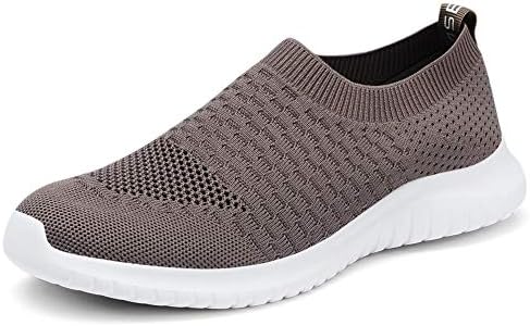 TIOSEBON/ Мъжки Ежедневни Удобни Меки обувки За ходене, Възли Леки Маратонки Без шнур За Бягане