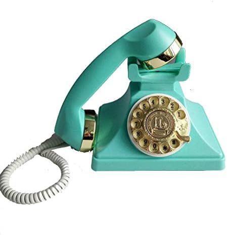 SJYDQ Ретро-Стационарен Телефон с Превръщането набор от Номера, Ретро Старомодна Класически Метален Звънец, Функция на Кабелен телефон