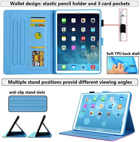 UUcovers Калъф за iPad Mini 6 6-то поколение 8,3 2021 с притежател на Молив, Джобове за карти [Автоматичен режим на заспиване / събуждане],