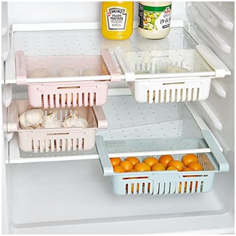 Органайзер за хладилник, Регулируеми чекмеджето на хладилника, Пластмасов Контейнер За съхранение на Плодове, Охладител за яйца,