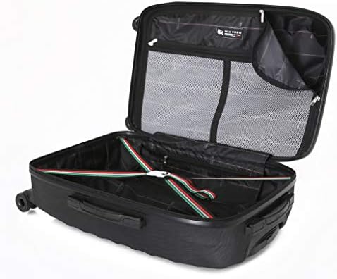 Mia Toro, Италия, ръчния багаж, с абстрактно спининг Croco Hardside, Сребристо, Един размер