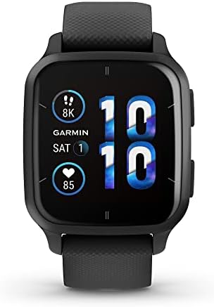 Garmin Venu® Sq 2 - Музикална версия, умни часовници с GPS, мониторинг на състоянието в продължение на целия ден, с удължено