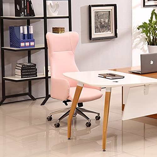 Стол за офис, Офис стол за управител, Компютърен Ергономичен Работно стол с висока облегалка, Облегалка от Изкуствена кожа, въртящо се на