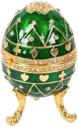 QIFU-Ръчно Рисувани В Стила на Яйцата Фаберже, Декоративна Навесная Кутия За Бижута, Уникален Подарък За Дома