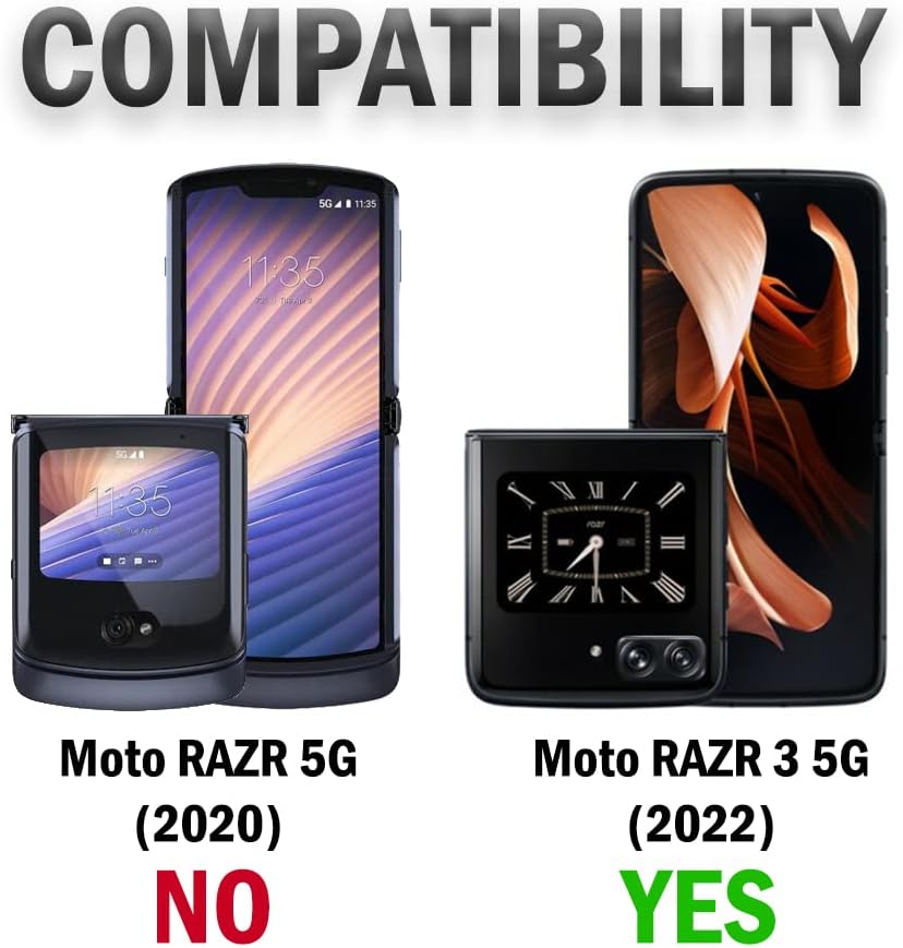 Калъф с клипс за откидного телефон Motorola RAZR 2022, тънък твърд калъф Nakedcellphone [Текстура мрежа] и комбинирана набедренной кобур [С въртене / храповиком] за Moto RAZR 3 5G - Кобаль?