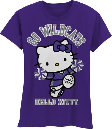 Тениска NCAA Auburn Тайгърс на Hello Kitty с помпоном за момичета ' Crew
