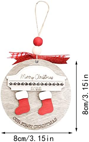 Коледен Окачен Медальон Коледни Украси Градински Декорации за Празника на Коледно Парти Декоративни Мъниста Ред