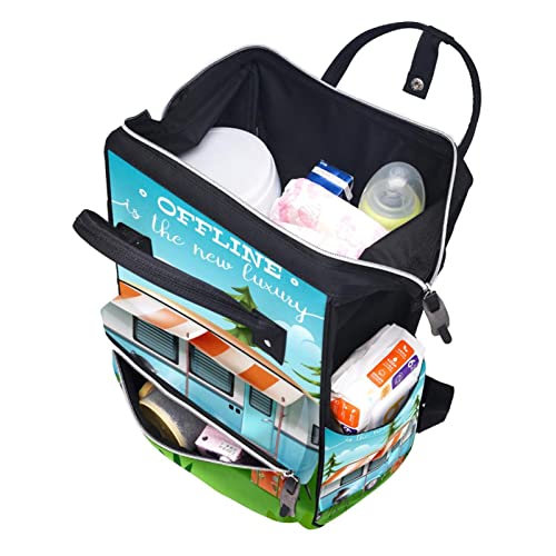 Автобус Пелена Чанта на Мама Раница с Голям Капацитет Чанта за Памперси Кърмещи Пътна Чанта за Грижа за Детето