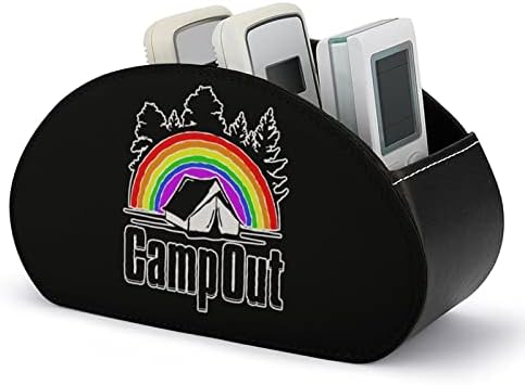 Държач на дистанционното управление Rainbow Travel Camp Out / Кутийка/кутия /тава с 5 отделения органайзер от изкуствена кожа с