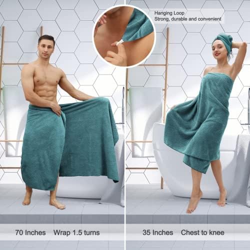 Комплект кърпи за баня 4 опаковки -кърпи за баня Голям размер 35x70, кърпа от микрофибър 600 гориво, Изключително Голям Набор от хавлиени