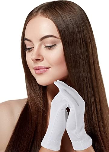 XL Много Големи ръкавици от памук за сухи ръце | Овлажняващи Ръкавици през нощта за лечение на екзема и псориазис | Спа-процедури за кожа,