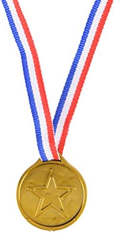 Златен Медальон - 12шт Детски Игрални Спортни награди, Играчки, Пластмасови Детски Златни Медали на Победителите, Подарък