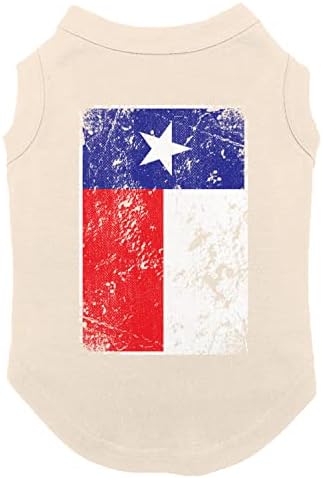 Флаг на Тексас - Тениска за Силна Горди кучета Тексас (Тъмно Сива, малка)