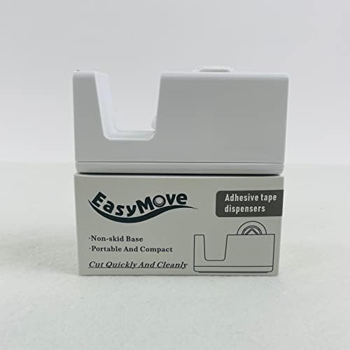 Опаковки за бяла самозалепваща лента EasyMove, бързо рязане, преносим и компактен, с противоплъзгаща основа, повишават неговата ефективност