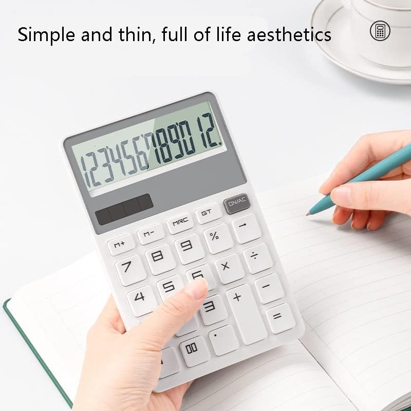LDCHNH Модерен калкулатор 12-битов Персонален калкулатор с голям екран Solar Financial Accounting Office Специален калкулатор
