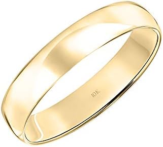 Мъжки годежен пръстен от чисто злато, 4 мм – Като годежен пръстен за мъже; Бижута от жълто, бяло или розово злато 10 или 14; Просто мъжко