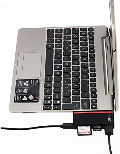 Navitech 2 в 1 Лаптоп/Таблет USB 3.0/2.0 на Адаптер-hub/Вход Micro USB устройство за четене на карти SD/Micro SD слот, Съвместим