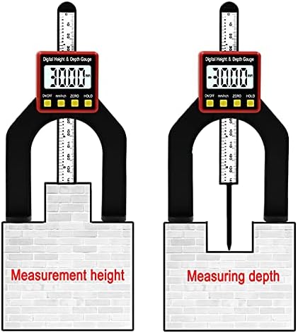 KFJBX Цифров Глубиномер LCD Измерители на Височината на Calipers с Магнитни Крака за Фрезоване Маси Дърводелски Измервателни Инструменти