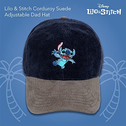Бейзболна шапка Concept One Disney ' s Lilo and Stitch с регулируема засаждане и Извити полета