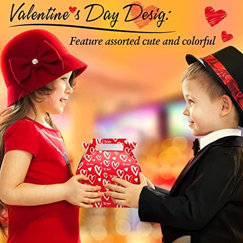 Epakh 36 Комплекти Кутия за Предложения за Свети Валентин, Кутия със Сърца, Подаръчни Кутии на Ден на Майката с Бирками под