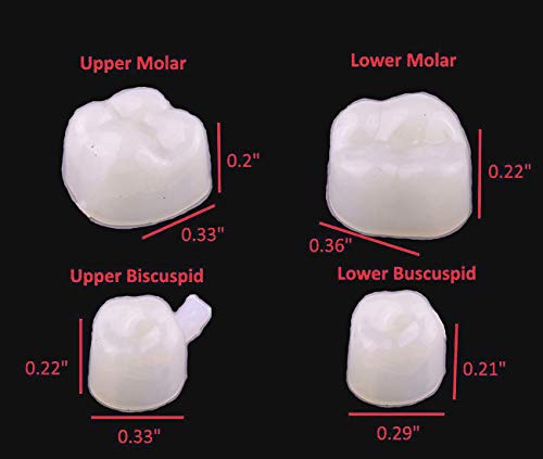 Временна феята на коронката, материал за ремонт на фалшиви зъби, предните и задните местни зъби, предлага помощ в определяне на липсващия счупен зъб (2 кутии, около 10