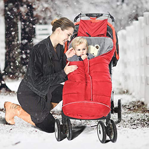 Седалките за бебешки колички, Универсални чанти с овесени ядки, Водоустойчив Зимата на Топло Детски Спален Чувал за колички,