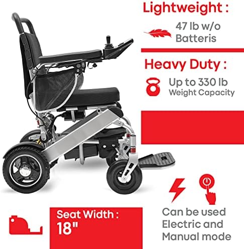 ActiWe WX15 Електрически инвалидни колички за възрастни - Лесно Сгъваема Вездеходная Моторизованная инвалидна количка за възрастни