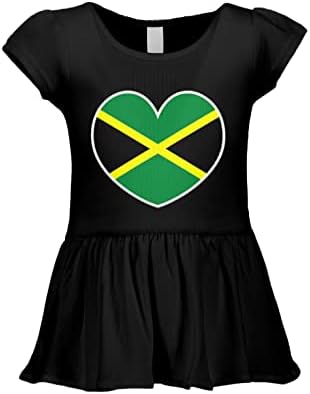 Jamaica Сърце - Ямайски Гордост, Рокля В Рубчик за Бебета/малки Деца