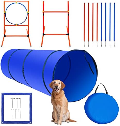 Обзавеждане за тренировка Подвижност куче IKARE Стартов пакет за преминаване на ленти пречки за домашни любимци на открито /