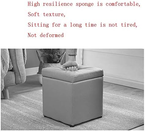 Столче за съхранение на SXNBH Столче за съхранение на Дивана Творчески Потребителска Кутия За Съхранение на Многофункционално Столче За съхранение на обувки (Цвят: E)