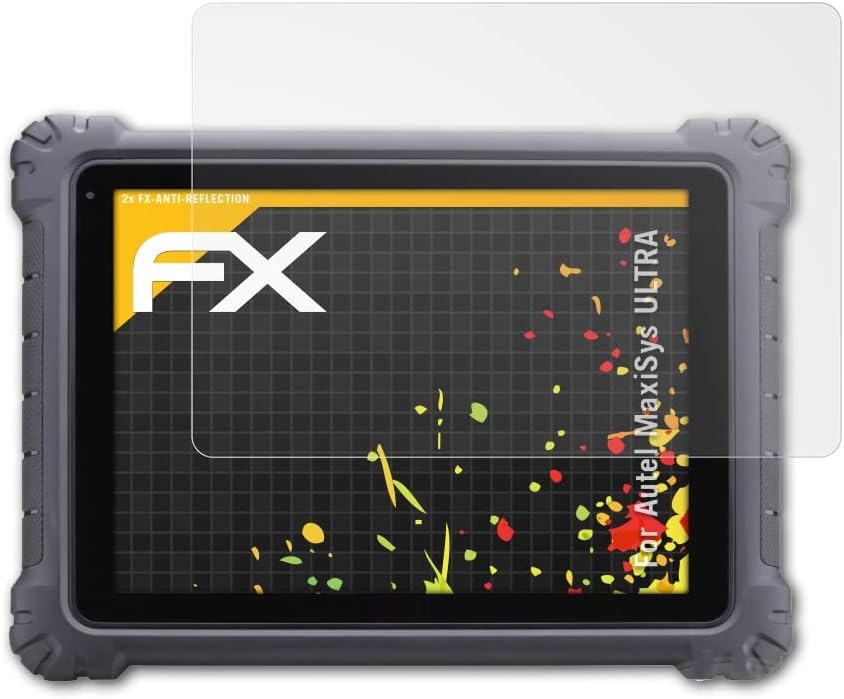 Защитно фолио atFoliX е Съвместима с фолио Autel MaxiSys Ultra Screen Protection, Антибликовой и ударопоглъщащ защитно фолио FX