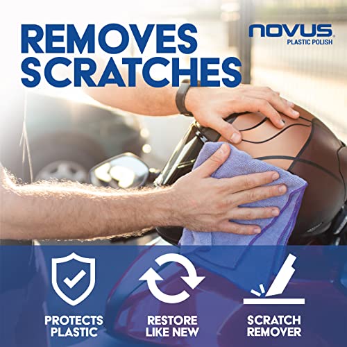 NOVUS PK1-2 за почистване на пластмаса и придаване на блясък, средство за премахване на малки драскотини и за премахване на тежки драскотини и Полироль Mates Pack, Флакони по